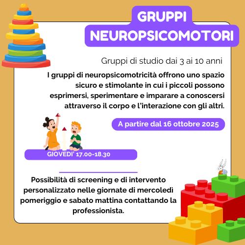 Gruppo TNPEE - Neuropsicomotorio incontro singolo